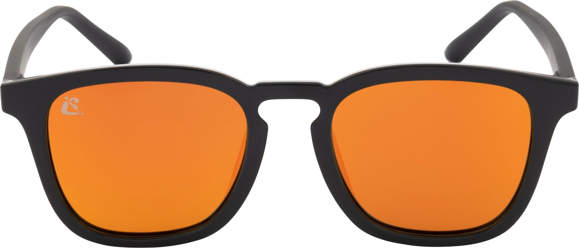 Cressi Riviera Sunglasses Black/Mirrored Lens Orange - Polarised Sports Sunglasses Men and Women use at Sea, Boating and Fishing, Frame, Frame TR90 Black, Lens TAC Mirrored Orange