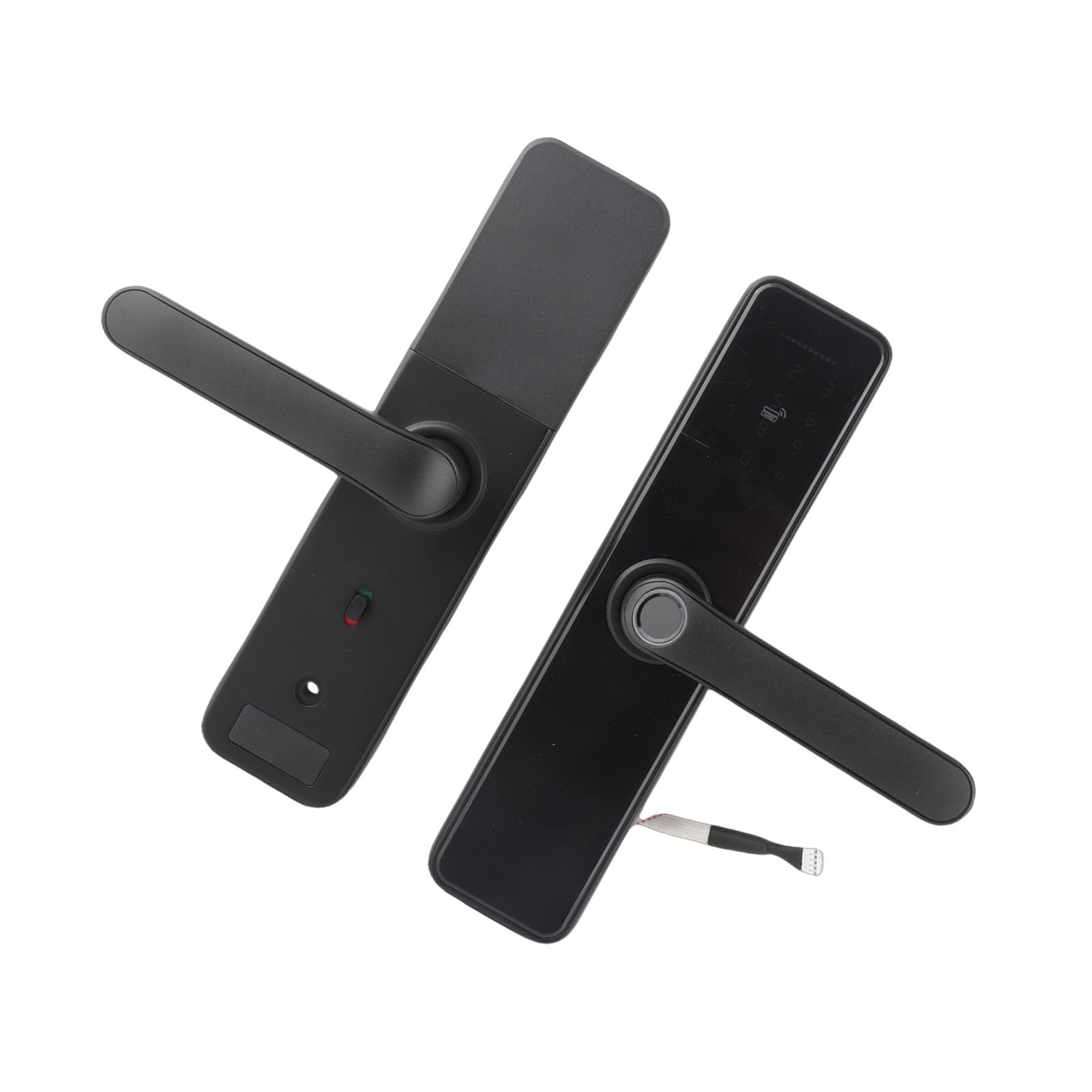 Serrure de Porte électronique Smart WiFi, Serrure de Porte biométrique à Empreinte Digitale pouvant être connectée au téléphone Mobile Via WiFi, Prise en Charge des clés mécaniques,