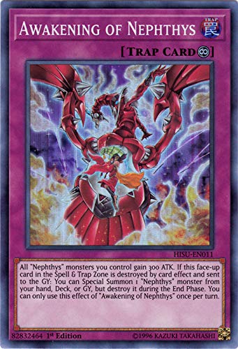 Yu-Gi-Oh! Sammelkarte – Devotee Of Nephthys HISU-EN005 Secret Rare 1. Auflage, Aus Hidden Summoners