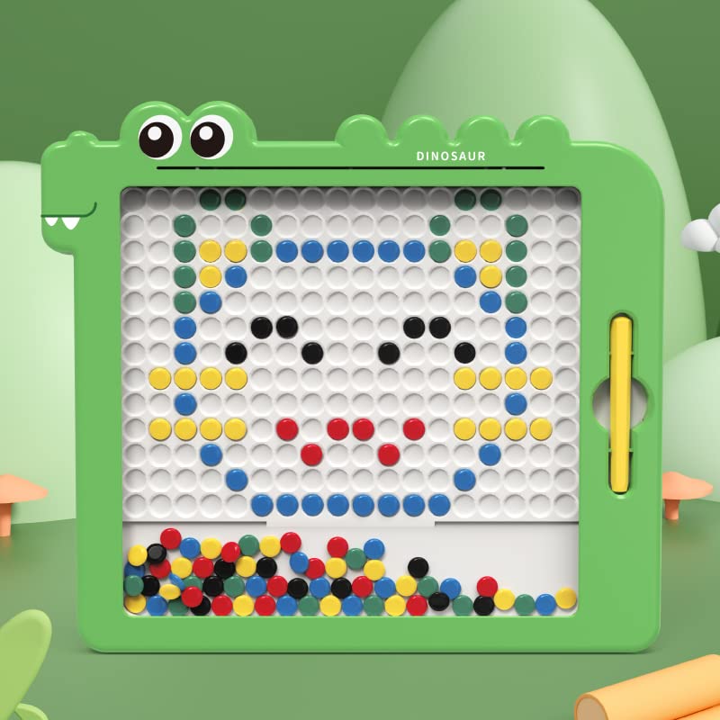 Fidtoy Montessori magnetic beads drawing board for travel and quiet play