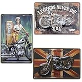 Détails et qualité d'impression : si vous recherchez des tôles vintage avec un grand niveau de détails et une haute qualité d'impression, c'est certainement votre choix. Toutes nos plaques murales décoratives présentent des motifs rétro avec une haute qualité d'impression et une finition et des détails extraordinaires.