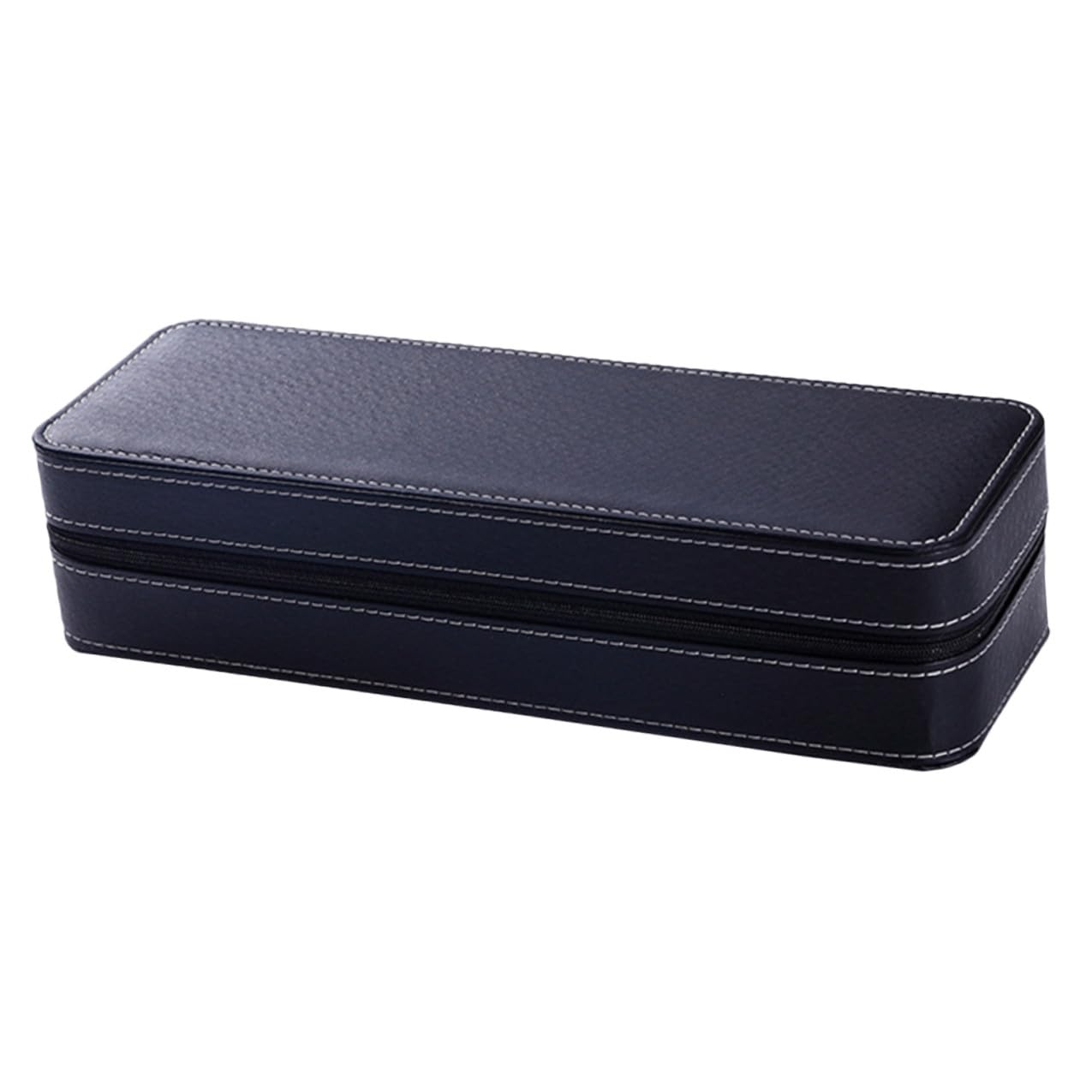 Boîte à montre portable zippée 6 compartiments pour l'organisation de vos bijoux