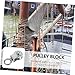 Gatuida Stainless Steel Type Swivel Pulley Block Heavy Duty Silent Roller for Industrial and Construction Lifting Applications Versatile Cable Machine Attachment Load Bearing Pulley Wheel