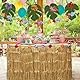 156 Stück Hawaii Party Dekoration Set, Hawaii Party Deko Tisch, Hawaii Luau Tischröcke Kit Mit Banner, KüNstliche, Girlanden, Ananas Kuchendeckel 3D Frucht Strohhalme, für Bbq Tropischen Garten (A)