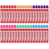 36 marqueurs de bingo – 20 ml – Couleurs assorties (6 de chaque rouge, bleu, vert, orange, violet et rose) | Encre anti goutte | Stylos de bingo longue durée pour clubs, événements et jeux à domicile