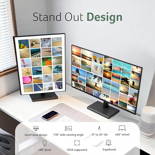 Image of Acer Vero B277 G 27 Inch IPS FHD Monitor | 120Hz AdaptiveSync | ErgoStand Tilt /Swivel /Pivot /Height Adjust | TUV Low Blue Light | VisionCare 2.0 | HDMI + DP Ports | TCO /EPEAT Gold | 85% PCR Eco Design