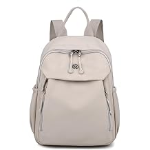 YANAER Mini Backpack for Women Small Backpack Lightweight Purse Cute Stylish College Bookbag Casual Daypack Work Travel PartyOffwhite