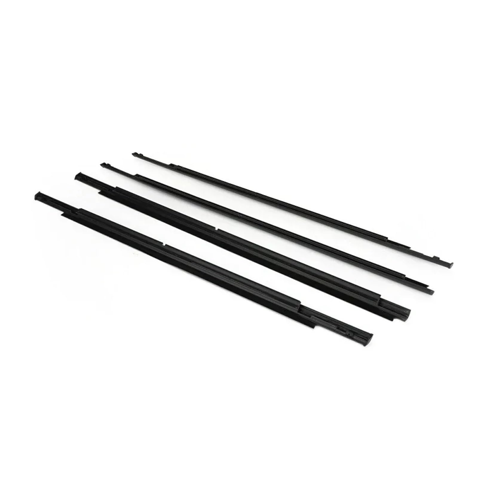 Watjcse Black 4Pcs/Set Car Window Weather Strip Weatherstrip Side Door Moulding Trim Seal Outlander 2013-2018(Black)