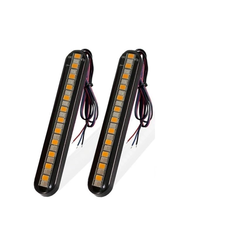 Feu plaque d'immatriculation moto avec clignotants 24 LED et stop arrière