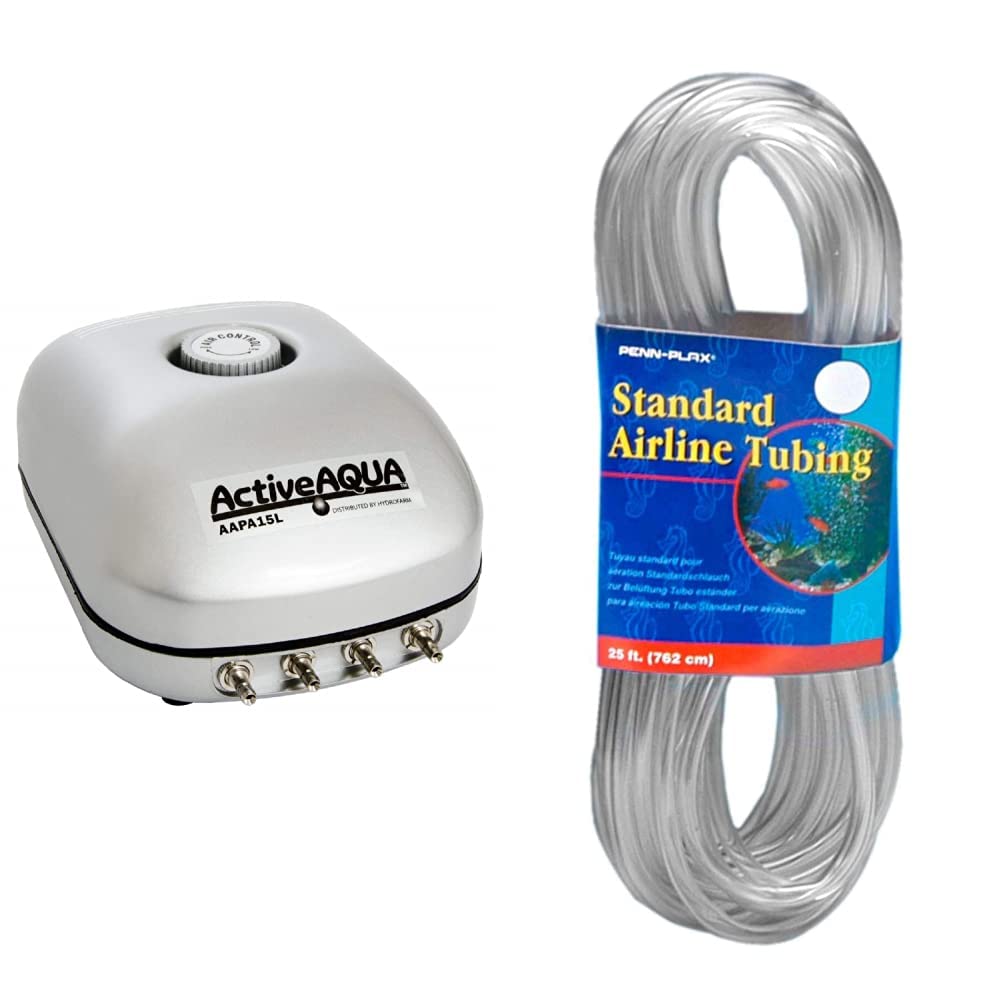 Amazon.com: Hydrofarm AAPA15L Active Aqua, 6W, 15 L/min Air Pump 4