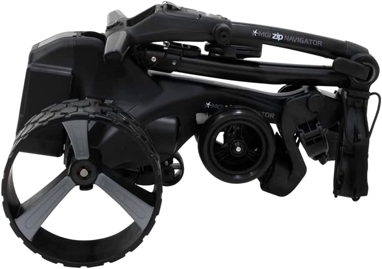 MGI Zip Navigator Electric Golf Cart - 36 Hole Lithium Battery - Remote Control - Accessories Included (Drink Holder, Umbrella Holder, Rear Wheel Covers, Multi-Purpose Clip & GPS Phone Holder)