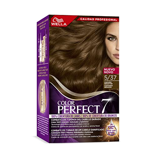 Wella Color Perfect - Tinte de Coloración Permanente para un Cabello Hidratado y Luminoso- Tono Castaño Seductor