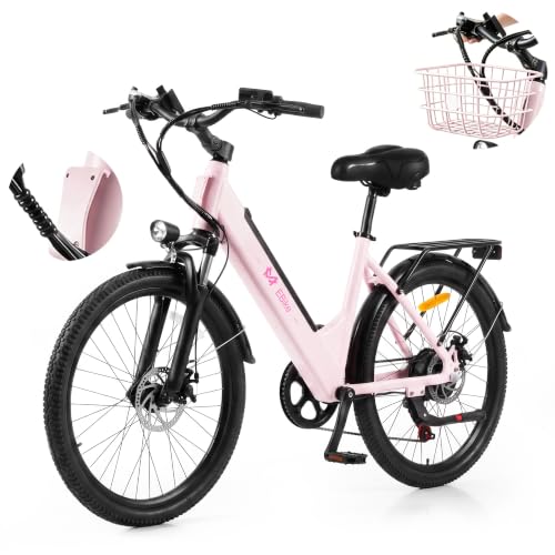 24'' Electric Bike with 1500W Peak Motor, 22Mph 60Miles Ebike for Adults image 1