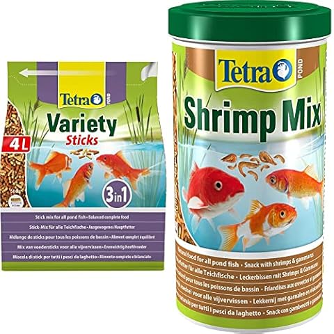Tetra Pond Variety Food Sticks and Shrimp Mix Cover