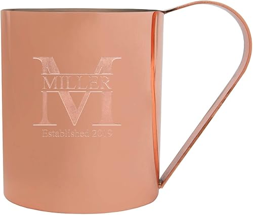 Miniatura 5 de Monograma personalizado 14oz. Taza de cobre Moscú Mule