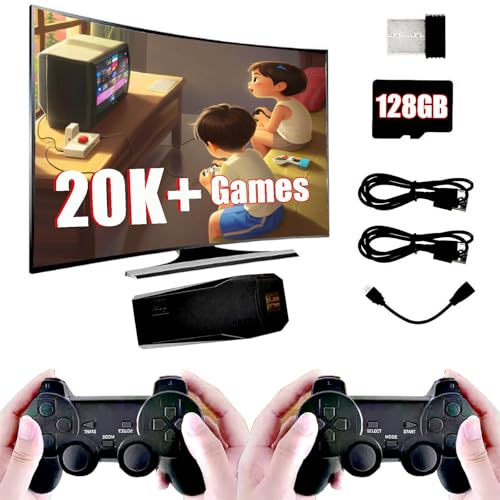 Sutesloly 128GB 2025 Retro Gaming Console Retro Plug and Play