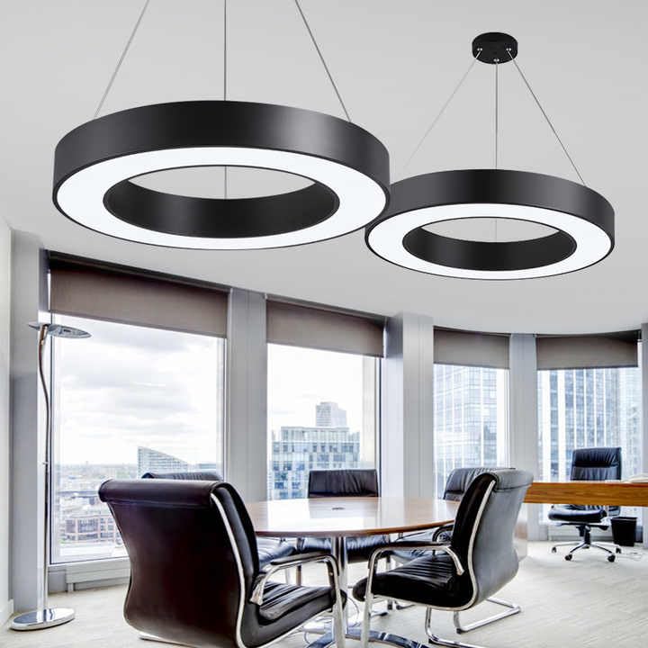 Decor chronicle 32W LED Office Ceiling Light | Height Adjustable Hanging Light | Aluminum | Indoor Commercial Profile Pendant Lamp | Office, Gym Lighting | Cool + Warm + Natural (Round Hollow)-image-46