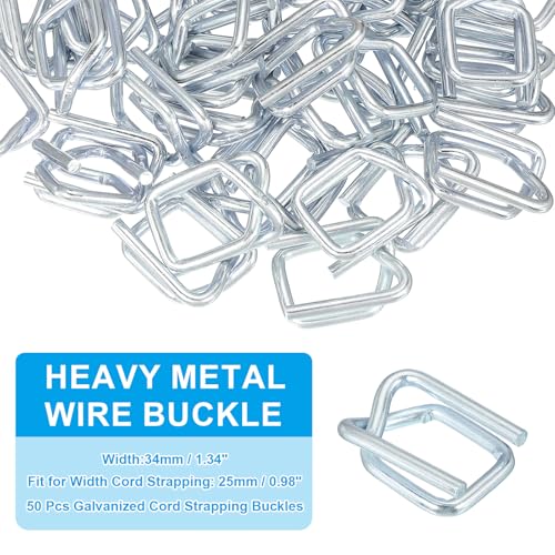 PATIKIL 50 Stück verzinkte Drahtschnalle passend für 1 Zoll / 25 mm breite Gurtverschlüsse Verzinkte Metallbeschichtung Gurtverschlüsse Verbund