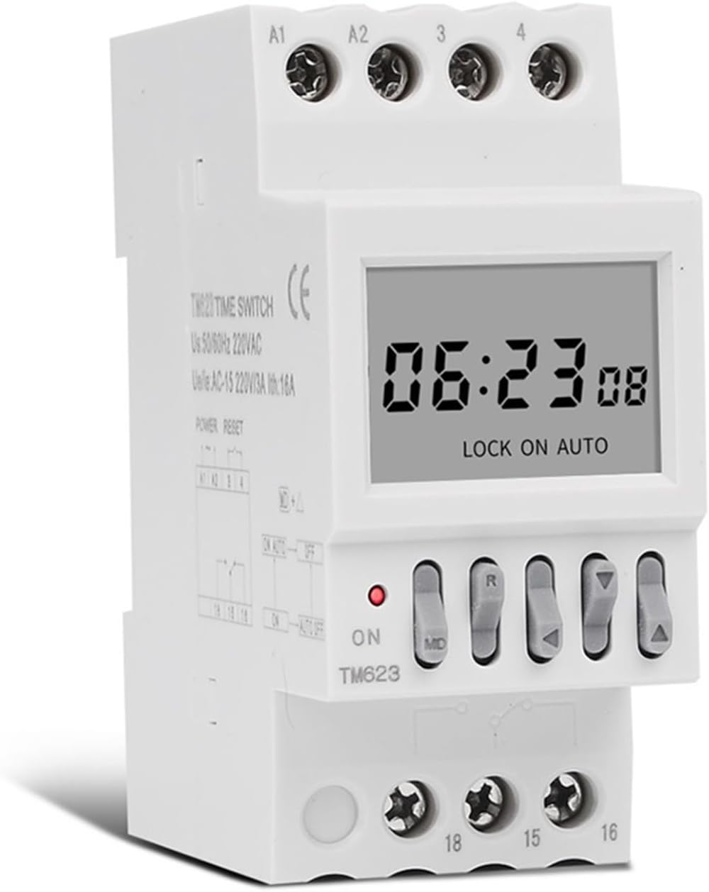Amazon.com: RWRAPS AC 220V 230V Din Rail Digital 7 Days Programmable ...