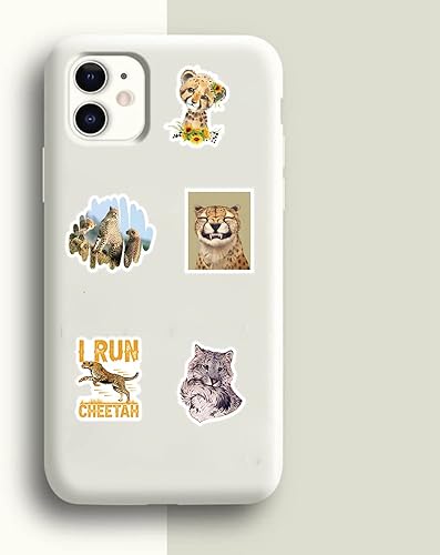 Miniatura 9 de 61 calcomanías de vinilo con diseño de guepardo, impermeables, para fiestas de cumpleaños, suministros de decoración, recompensas para niños,