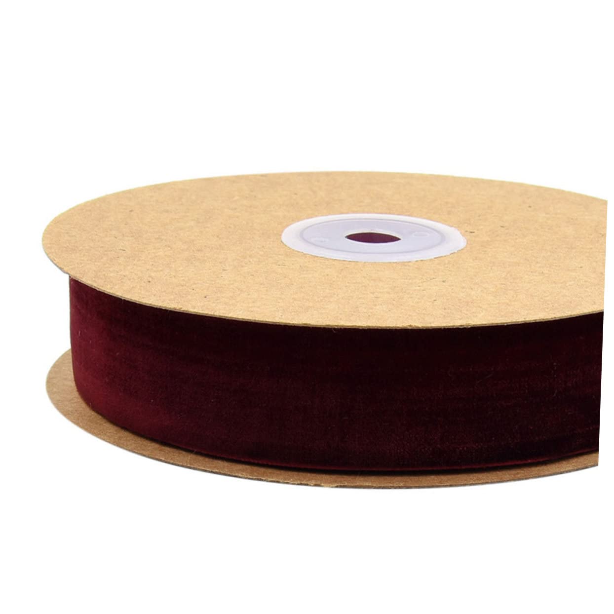SHINEOFI 3rollen Breites Einseitiges Samtband Weinrot Flockenband Für -projekte Geschenkpacks Hochzeiten Und Dekorationen Für Kleidung Und Accessoires