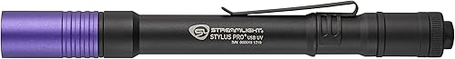 Miniatura 2 de Streamlight 66148 Stylus Pro USB 400nm UV recargable pluma con adaptador de CA de 120V, cable USB y funda de nailon, color negro