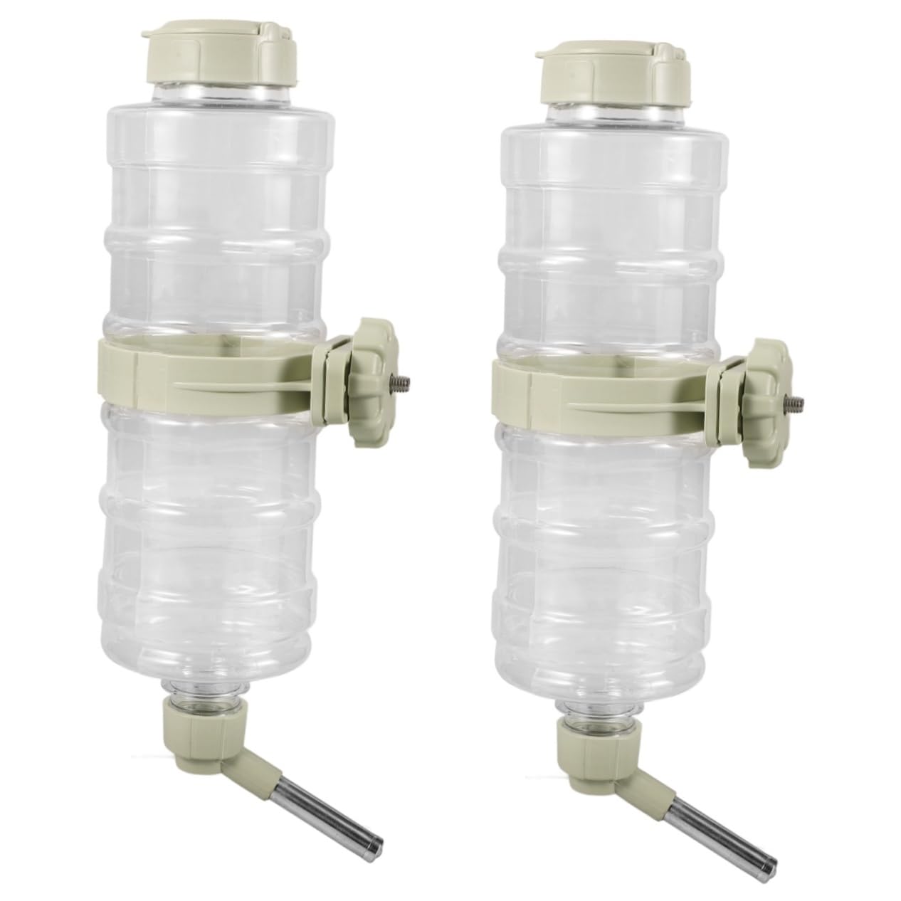BESPORTBLE 2pièces Distributeur Eau Suspendu pour Animaux Bouteille Eau pour Chiens Et Rongeurs Anti-Fuite Pratique pour Cage pour Chat Et Chien