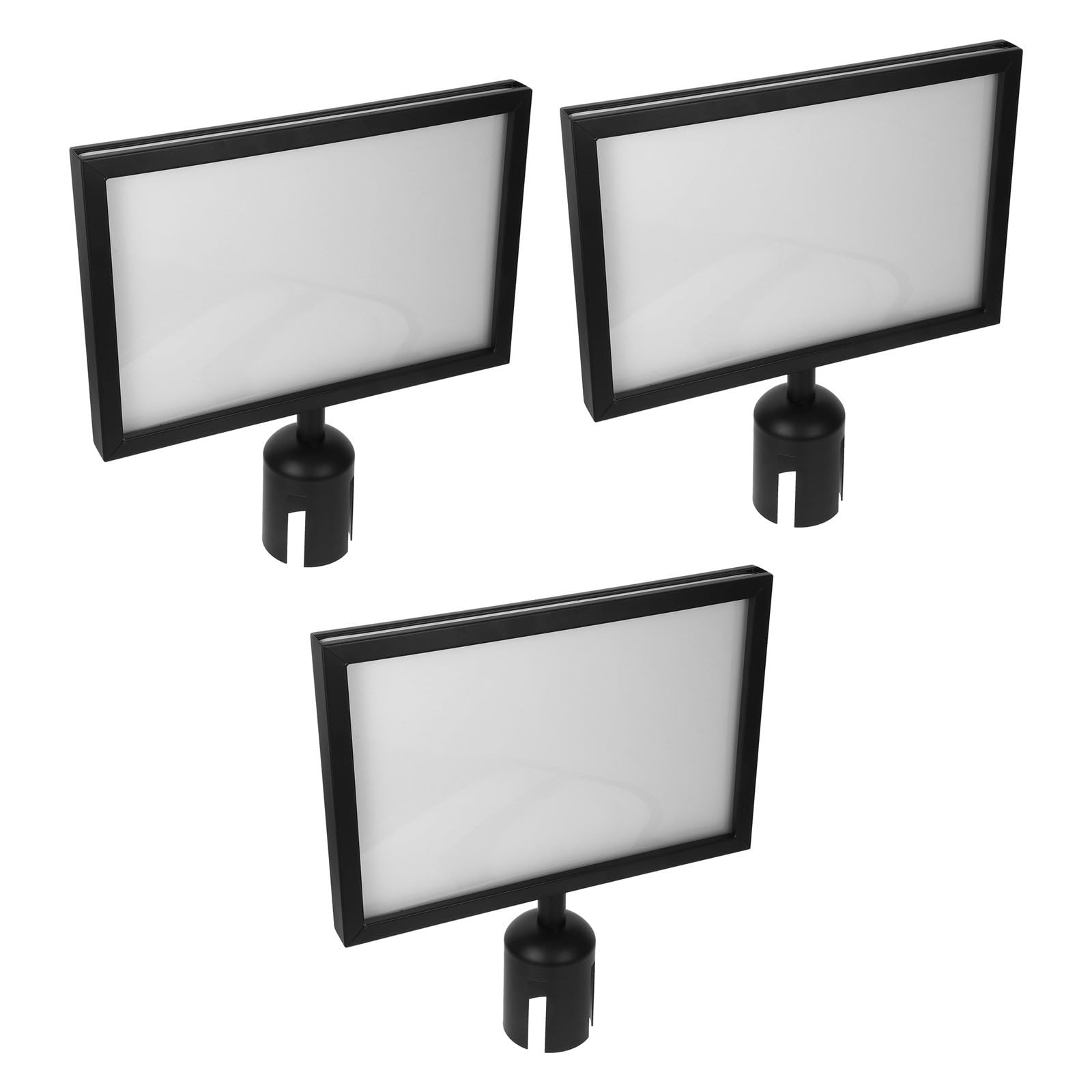 ABOOFAN 3 Piezas Carteles para Barreras de Soporte para Señalización Estructura Resistente y Fácil Instalación para Control de Multitudes Aeropuertos y Eventos