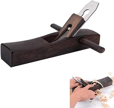 Hand Plane, Wood Hand Planer Bench Plane Flat Base Cast Smooth Surface Table Chair Leg for Hardwood Carpenter Woodcarver with Edged Blade 280x60x45mm