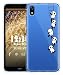 Sunrive Coque pour Xiaomi Redmi 7A, Silicone Étui Housse Protecteur Souple Gel Coussin d'air Transparent Back Case(TPU Panda 1)+ Stylet OFFERTS