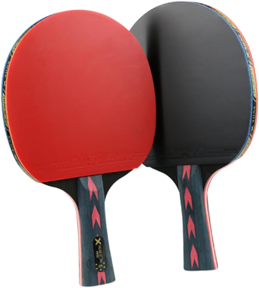 Amazon.com : Yardwe 2pcs 5 Carbon Fiber Table Tennis Racket 5 Star ...