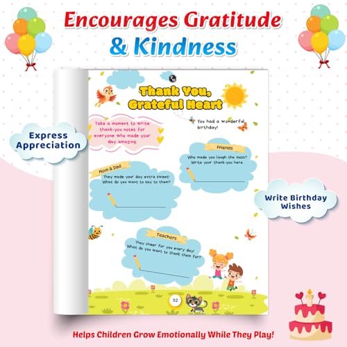 Image of 30 Days of Birthday Adventure Activity Book for Kids 3 to 6 Years, Theme Based Activities with Mazes, Riddles, Drawing, Stickers & More, 500+ Free ... Tips, Birthday Gift for Boys & Girls