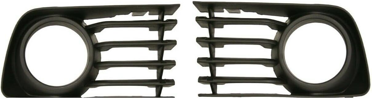 DAT AUTO PARTS Front Left Driver and Right Passenger Side Fog Light Cover Bezel Set Of Two Replacement For 2004-2009 Toyota Prius Matte-Black Textured TO1038118 TO1039118 5311247030 5311347030