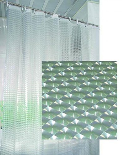 Rideau de douche grande taille Blinky 1,8 x 2,4 m étanche et anti moisissure