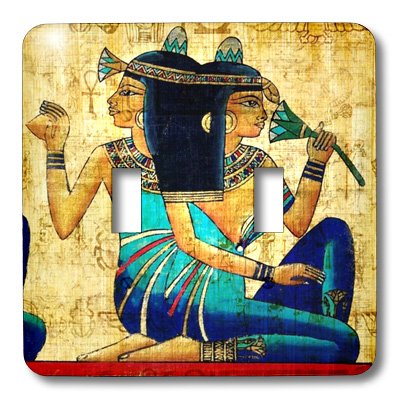 Interrupteur femme égyptienne sur papyrus 3dRose Lsp_119558_2 unique