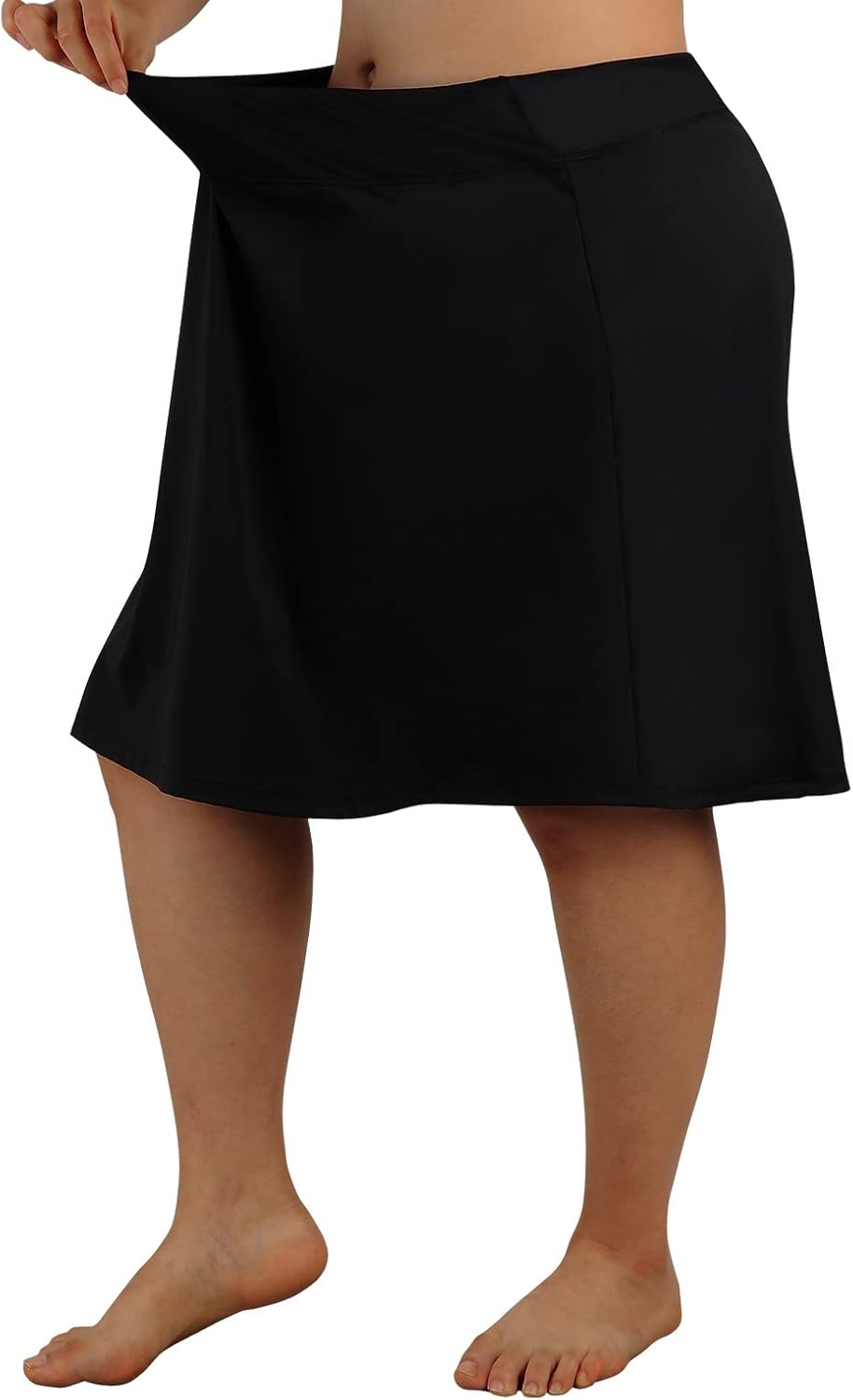 beroy Women Plus Size Skorts Skirts Knee Length Running Skirts for Women with Pockets