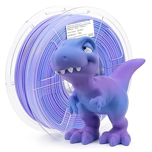 iSANMATE 3D Printer Filament, Pla Filament 1.75mm, Gradient Blue Purple Filament, Color Change Rainbow Filament, 3D Printing Filament 1KG/Spool