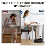 CasaZenith Foot Rest, Six Heights Adjustable Foot Rest for Under Desk at Work, Ergonomic Foots Stool for Under Office Desks, Under Desk Footrest with Foot Massage Roller, Chair Footrest for Leg Rests - Image 5