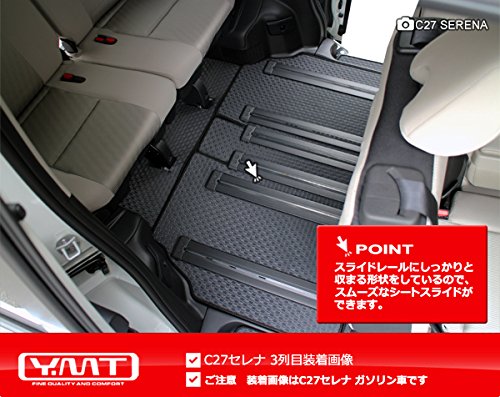 セレナ C27 ラバーマット 超ロングスライド 日産 セレナ C27 フロント通路用マット 1枚 ※全車共通 超ロング