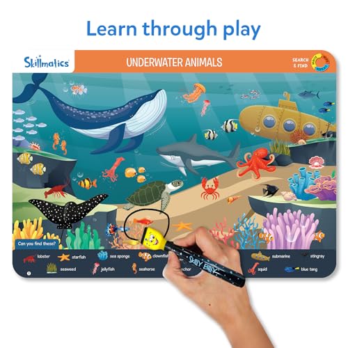 image for Skillmatics Search and Find Animals Educational Game - Reusable Presch