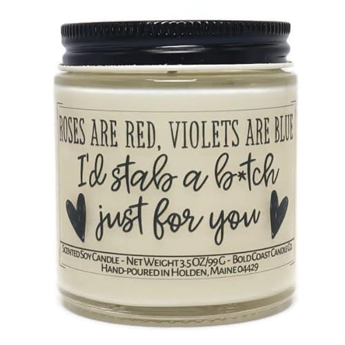 I'd Stab A B*tch Just For You Soy Candle - 3.5 oz - Vanilla Cupcake Scent