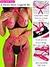 Kaei&Shi Garter Lingerie For Women,Glow In The Dark Blacklight Strappy Underwire Choker Sexy Lingerie,Adjustable Straps Sheer Thong Belt Matching 4 Piece Lingerie Set Boudoir Neon Pink Large