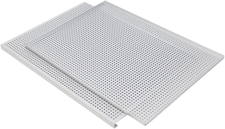 2 Piece Aluminum Roasting Pan Set 60x40cm Baking Tray for Bakeries Commercial Kitchen Bakewares Essential