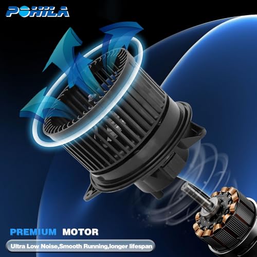 Image of HVAC Blower Motor Compatible with Ford Focus 2000 2001 2002 2003 2004 2005 2006 2007, 2010-2013 Ford Transit Connect Blower Motor Fan Air Conditioning and Heating, Replaces# 700105, YS4Z19805AB