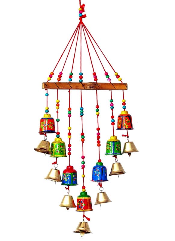 Aarushi� Rajasthani Wood Based Hand Made Wind Chime with Bells for Home/Decoration Door /Office/Wall Hanging/Garden (B0B2WRQ3XR) Amazon Price History, Amazon Price Tracker