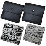 Amazleer Cendrier de Poche Réutilisable, 4 Pièces Portable en PVC,...