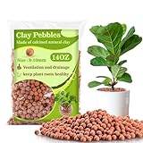 Sukh Clay Pebbles for Plants - 14 OZ Pebbles for Indoor...
