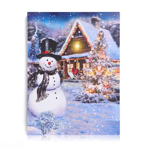 NIKKY HOME Christmas Canvas Wall Art 16" x 12"