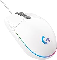 Logitech G203 Lightsync Gaming Mouse, Z Możliwością Dostosowania Oświetlenia Rgb, Pc/Mac - Biały ,910-005797