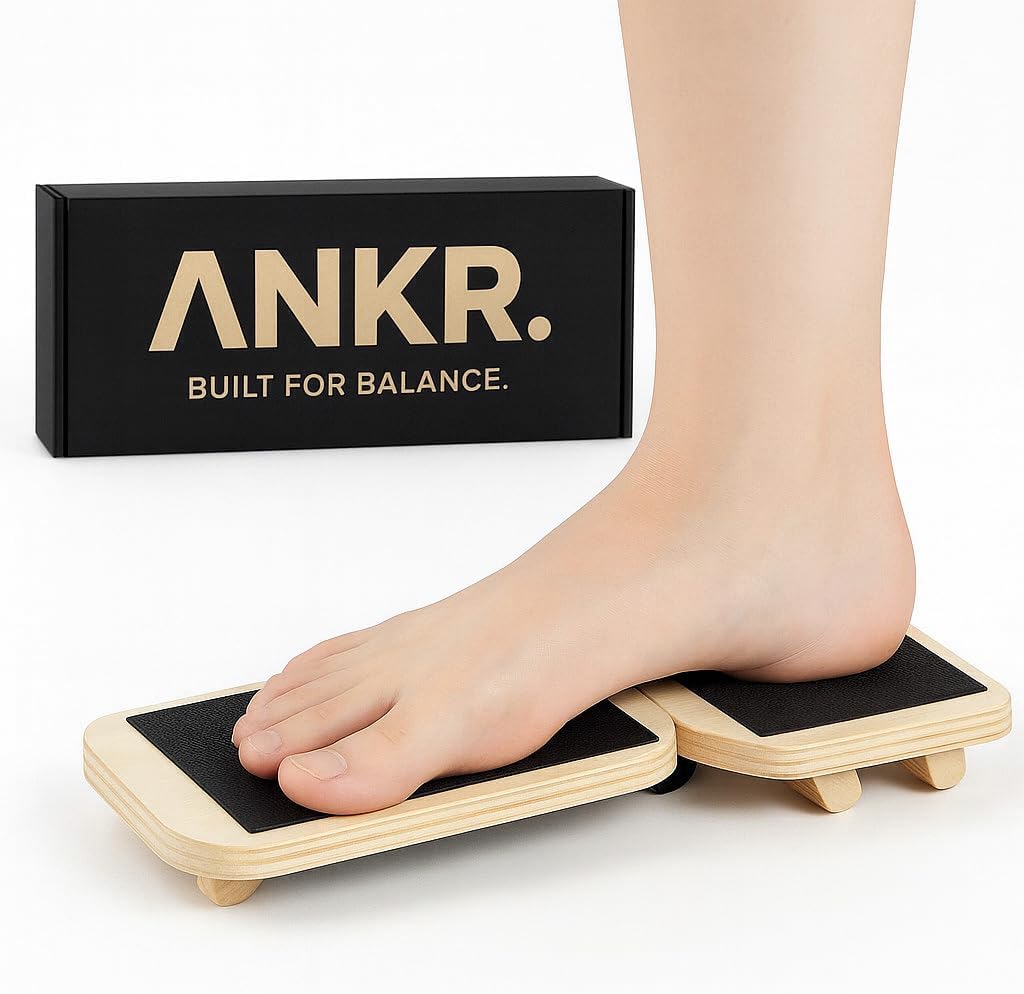 ANKR Ankle Balance Board | Stability Trainer for Ankle Strength, Mobility & Sprain Recovery | Non-Slip Wobble Board for Plantar Fasciitis Relief, Physical Therapy & Injury Prevention